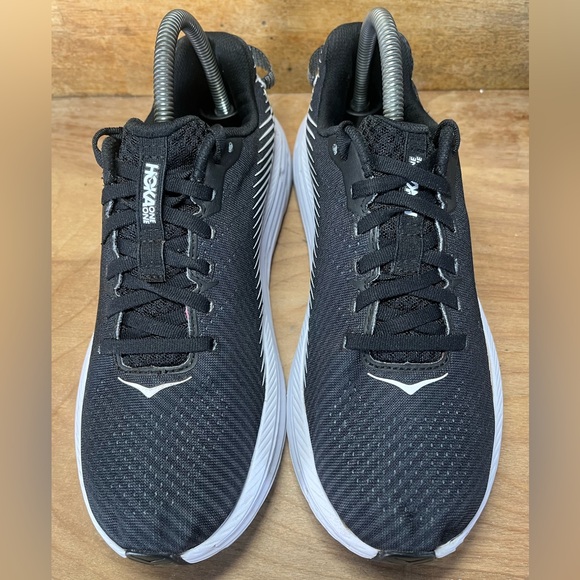 Hoka One One Rincon 2 LIGHTWEIGHT Womens Size 8.5 Running Shoes Sneakers Black - Picture 3 of 15